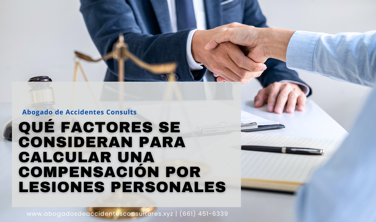 cómo calcular compensación por lesiones personales