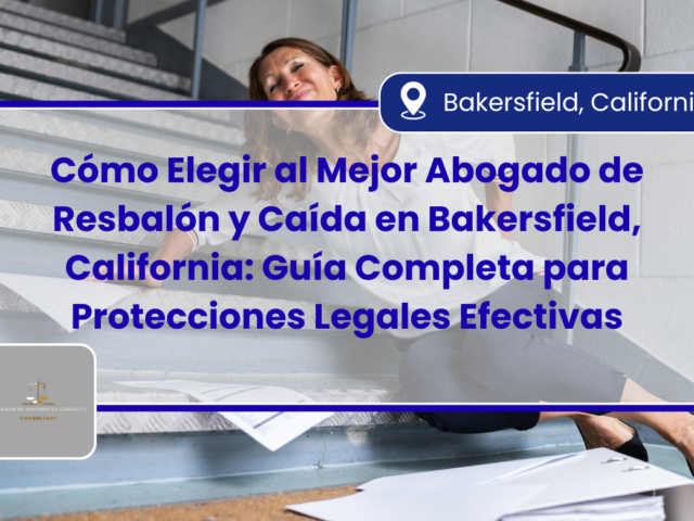 Cómo Elegir al Mejor Abogado de Resbalón y Caída en Bakersfield, California: Guía Completa para Protecciones Legales Efectivas