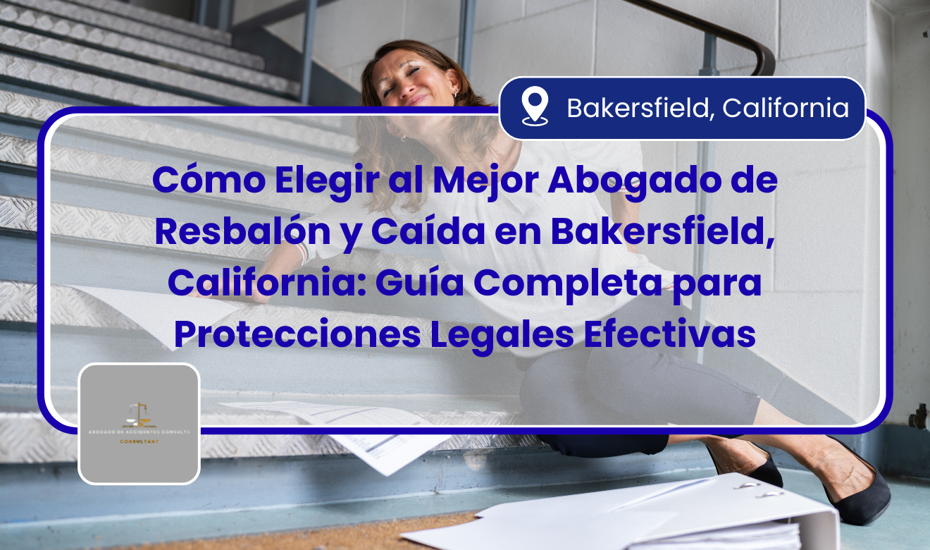 abogado de resbalón y caída en Bakersfield